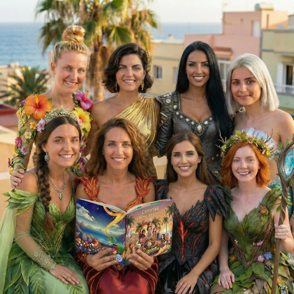 Las personas reales que protagonizan «Las Reinas del Carnaval de Canarias»